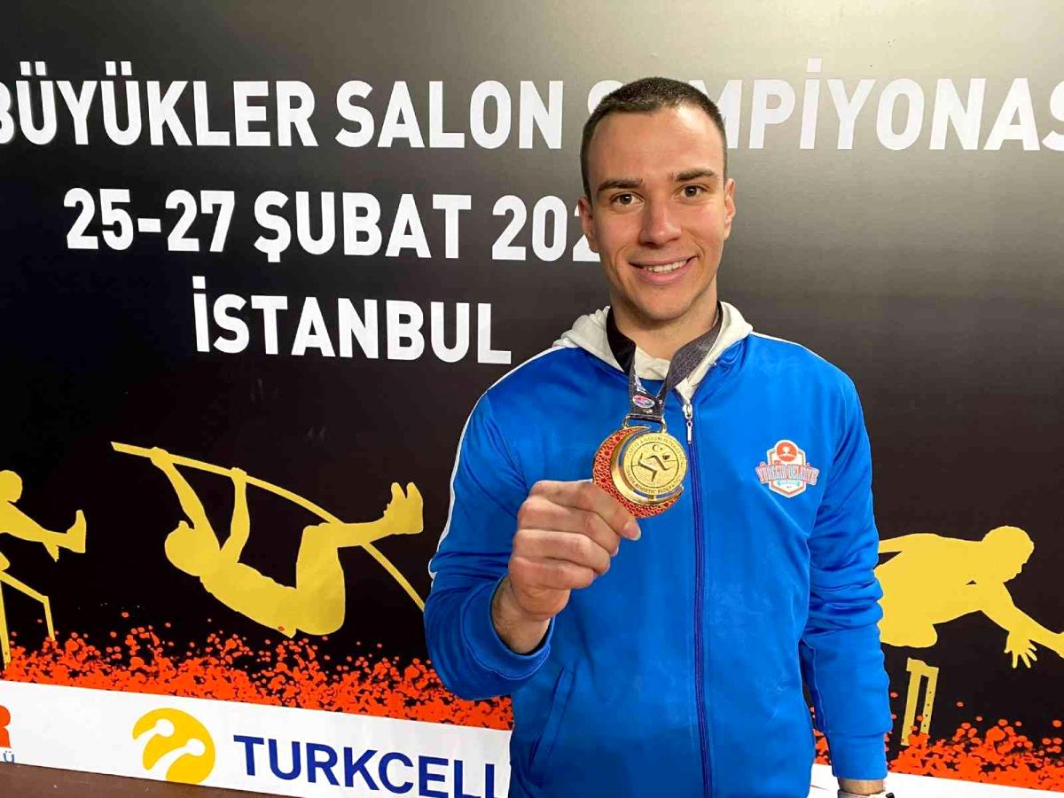 Adanalı atlet sırıkla atlamada Türkiye şampiyonu