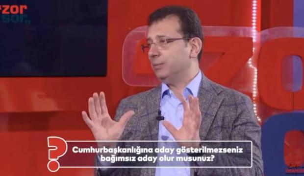 İmamoğlu yanıtladı: Aday gösterilmezseniz bağımsız aday olur musunuz?