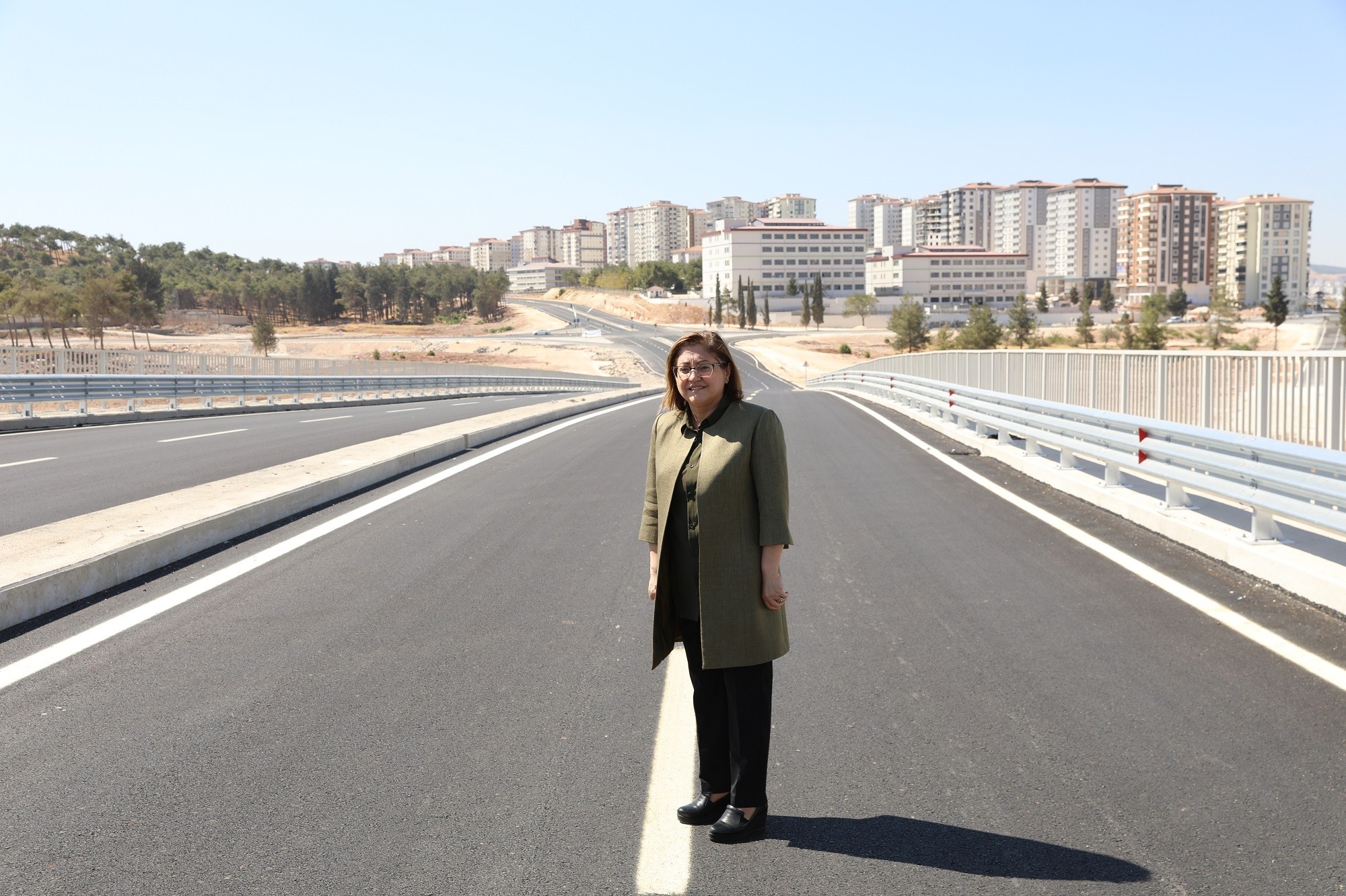 Gaziantep’te yeni yapılan yol kavşaktaki trafik yükünü hafifletecek