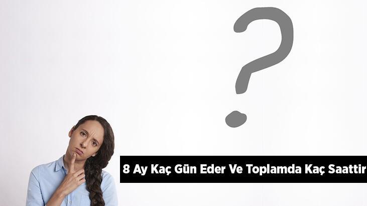 8 Ay Kaç Gün Eder Ve Toplamda Kaç Saattir?