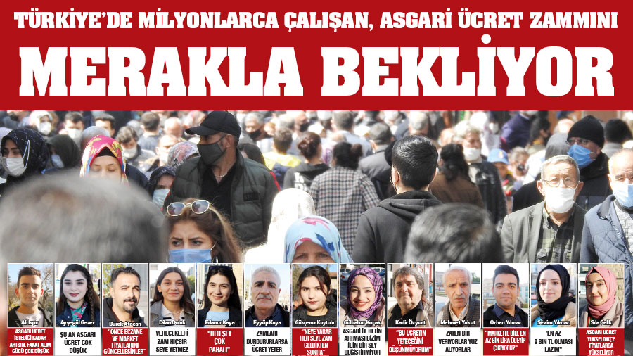 Türkiye’de milyonlarca çalışan, asgari ücret zammını  merakla bekliyor