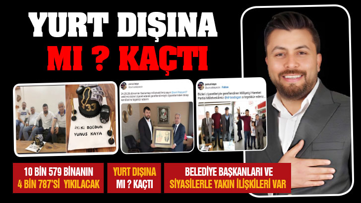 YURT DIŞINA  MI ? KAÇTI