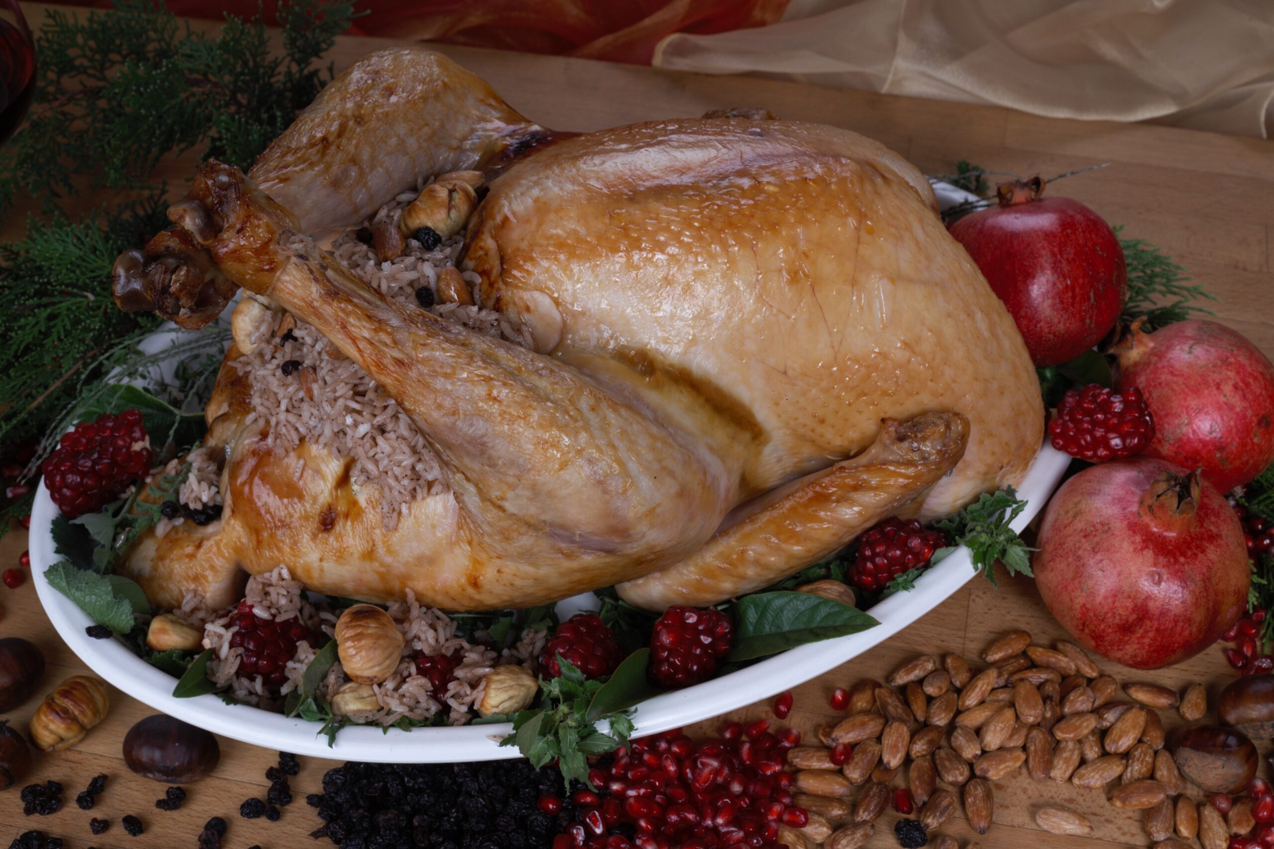 Yeni Yıl Akşamı Sofranızın Yıldızı Kestaneli Bademli Sahan Yılbaşı Hindisi