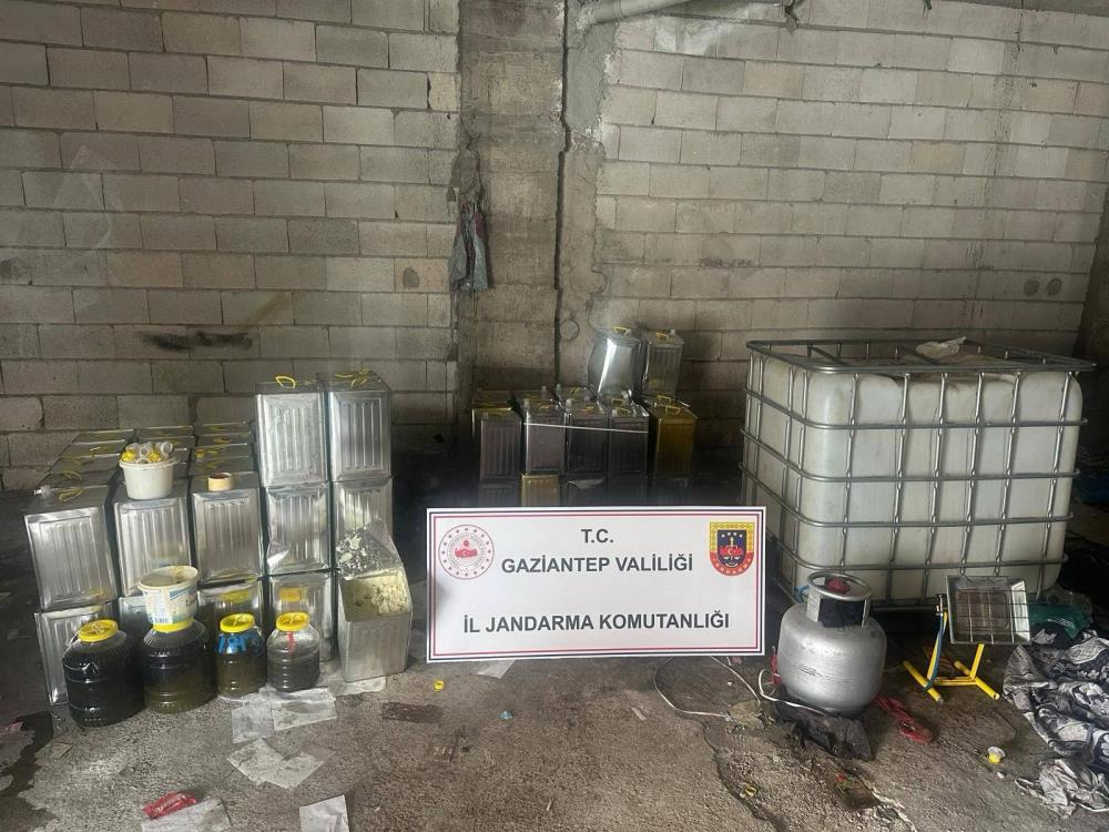 Gaziantep’te bin 500 litre sahte zeytinyağı ele geçirildi: 1 gözaltı
