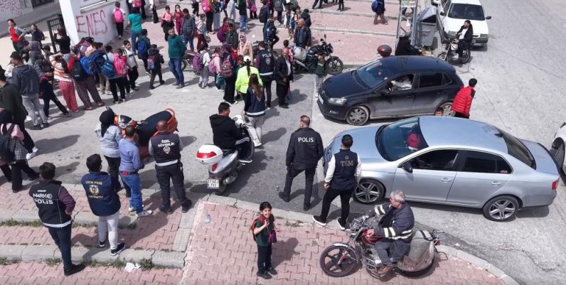 Gaziantep’te okul çevrelerinde dron destekli sıkı denetim