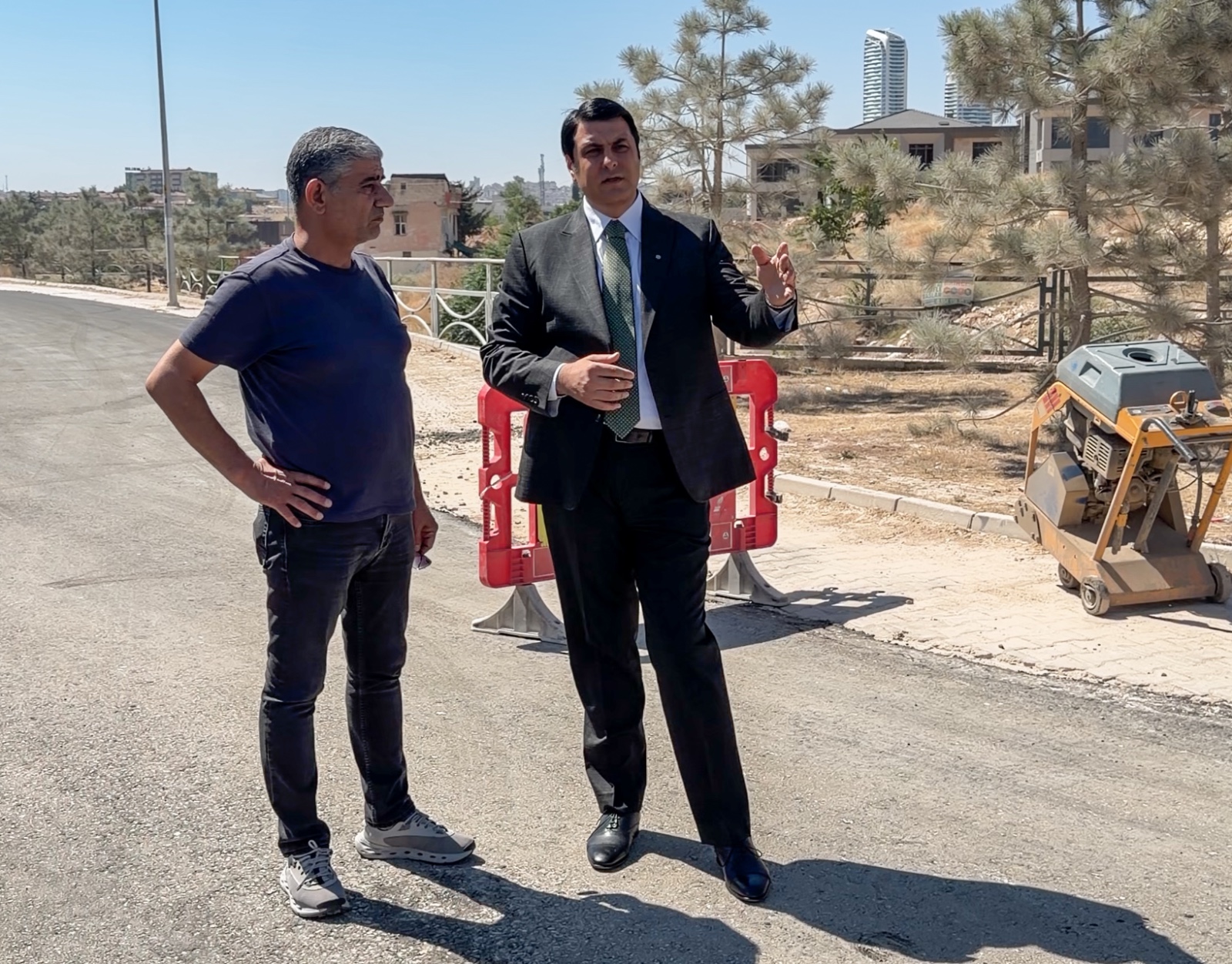 BAŞKAN YILMAZ, 15 TEMMUZ’DA ÇALIŞMALARI YERİNDE İNCELEDİ