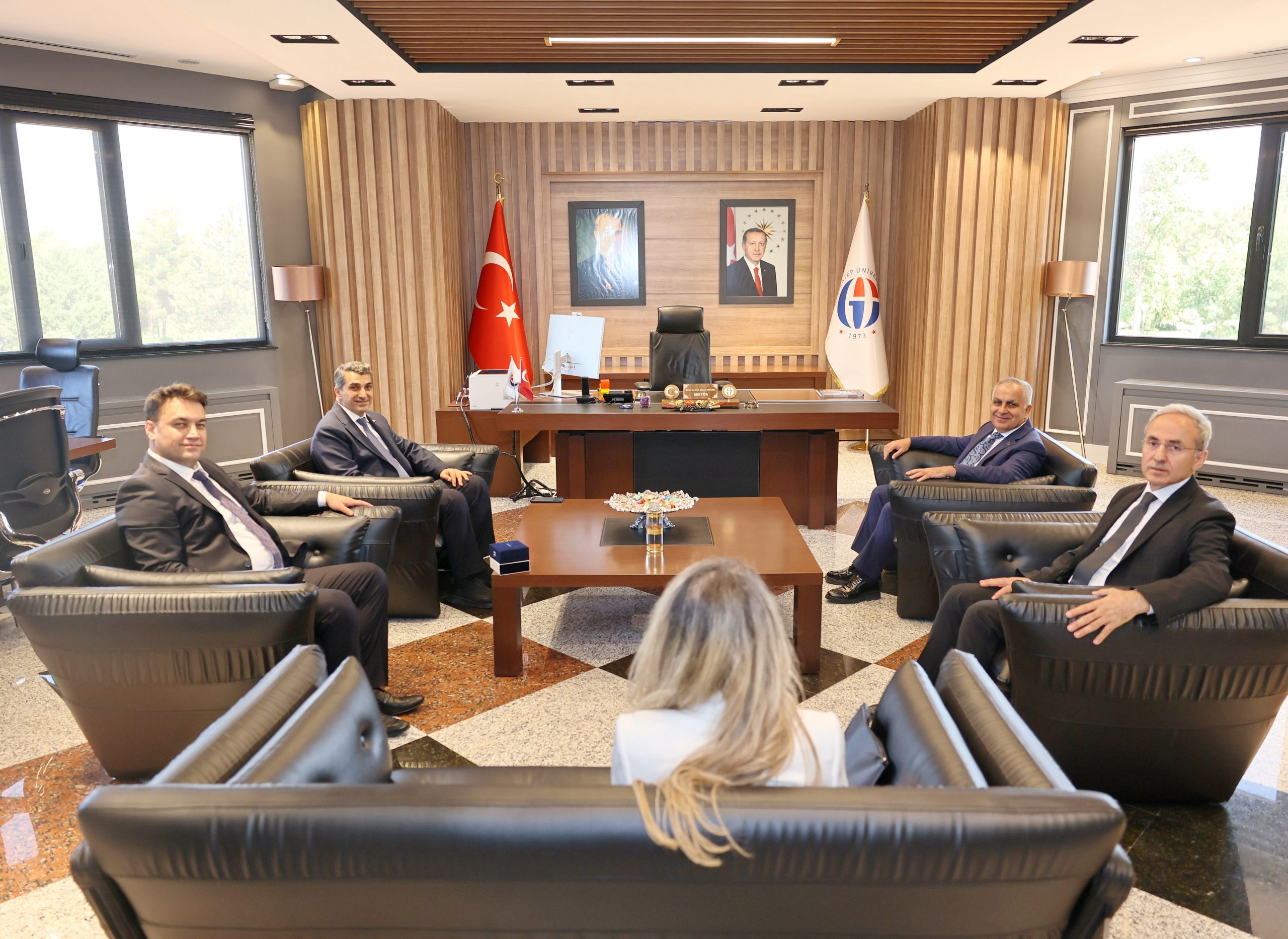 ASELSAN HEYETİNDEN GAÜN REKTÖRÜ DOĞAN’A ZİYARET