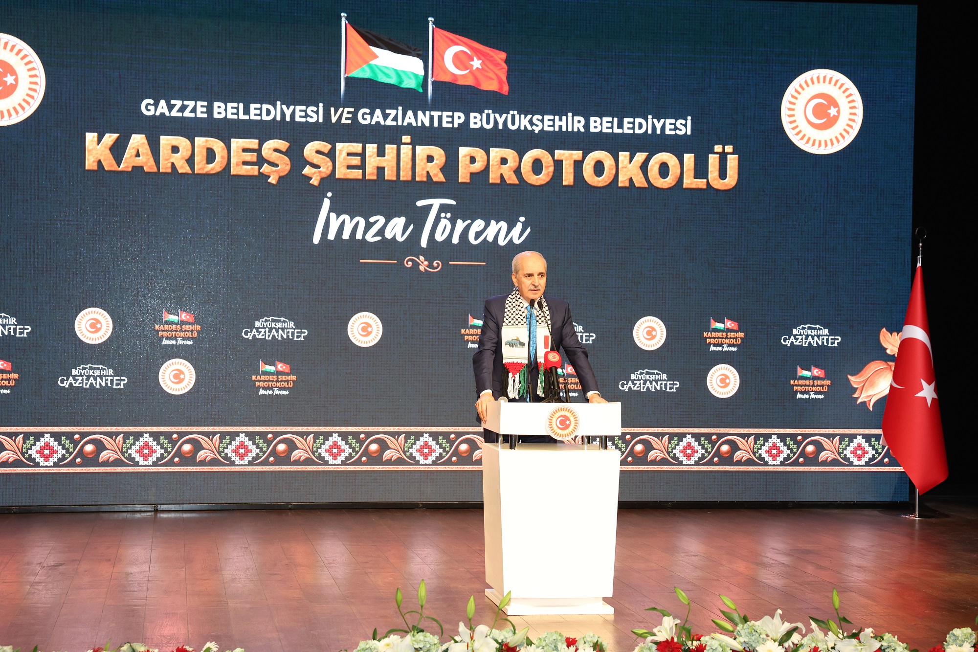 GAZİANTEP İLE GAZZE ARASINDA KARDEŞ ŞEHİR PROTOKOLÜ İMZALANDI